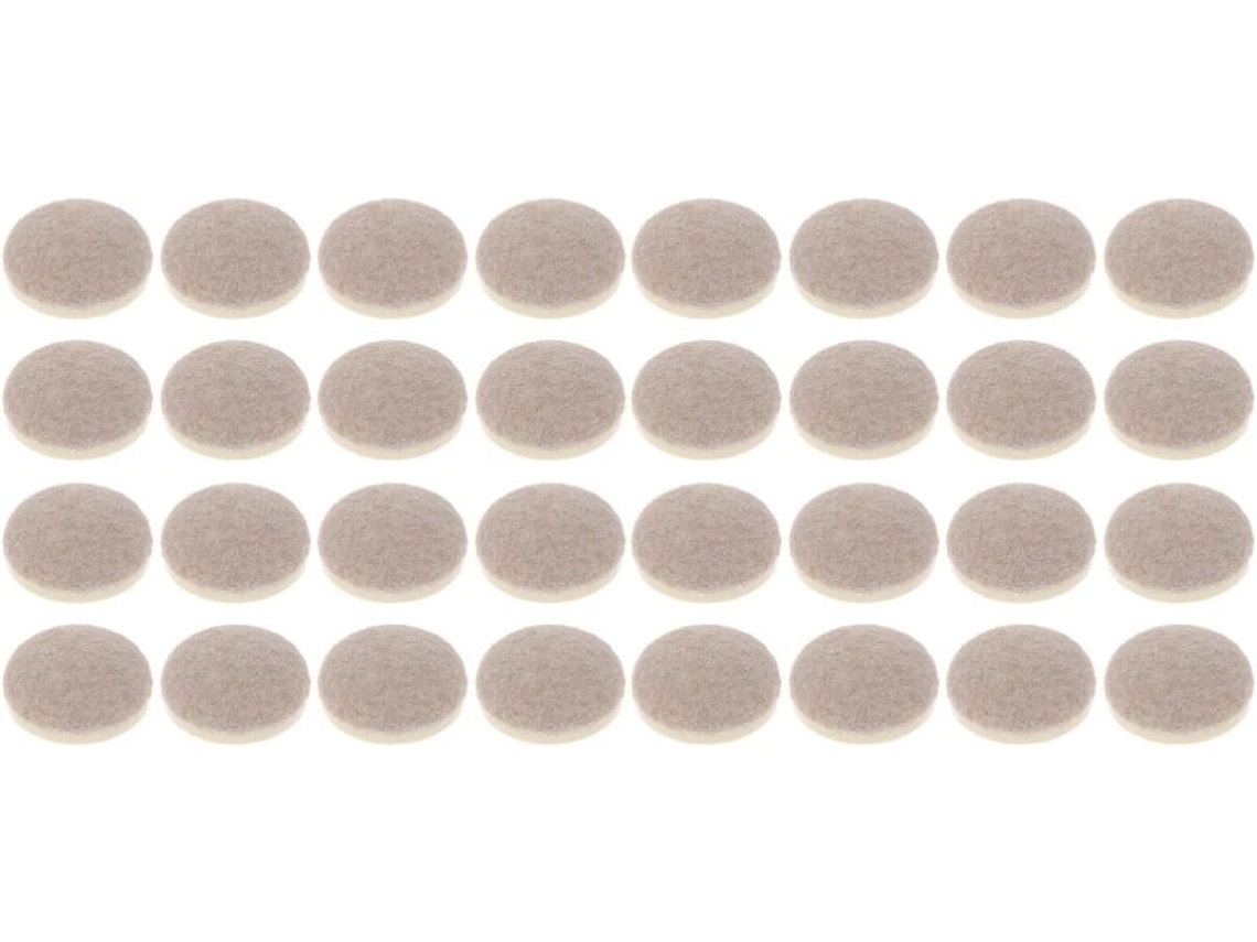 2 Juegos De Fundas De Fieltro Para Tubos De Muebles, Antiarañazos Para Sillas Y Mesas, Color Beige, Para Suelos Duros.