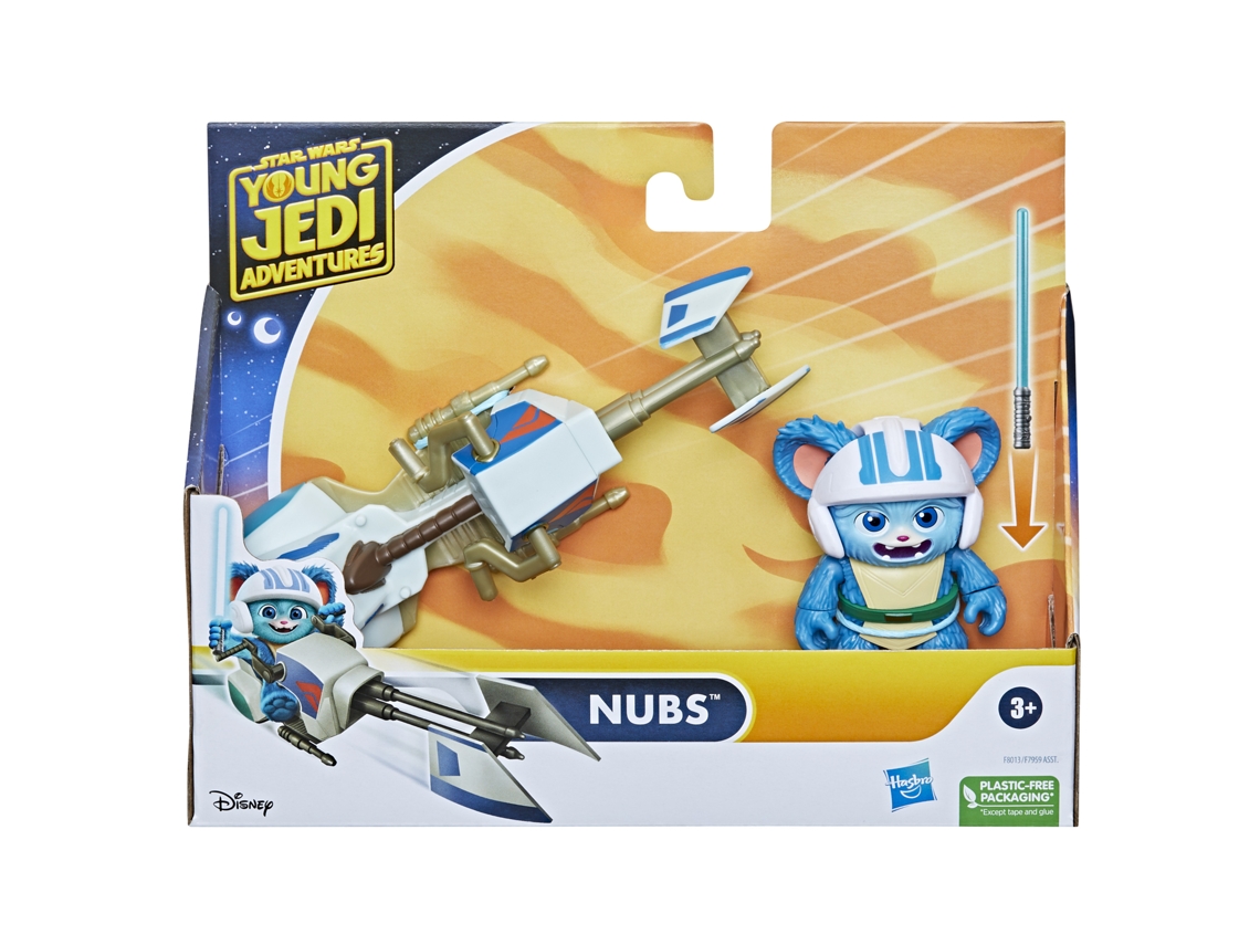 STAR WARS Nubs Figura y moto speeder Figura STAR WARS 3 Años
