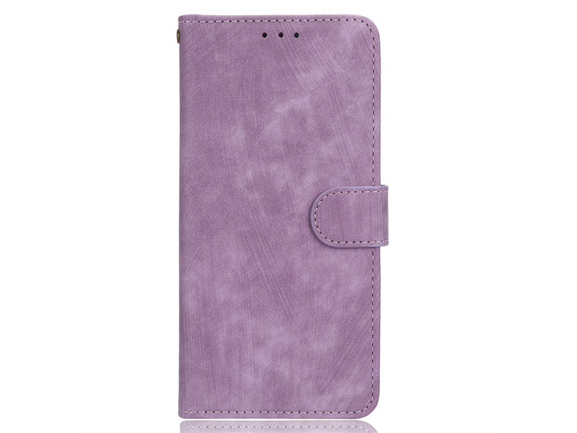 Capa Protetora De Couro Com Aba Articulada Para Proteção Contra Quedas.roxo - Oppo F31 Pro 5g