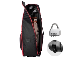 Bolsa de viaje para palos de golf Succebuy con ruedas (520 x 450 x 1420 mm), color negro