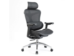 SIHOO Doro C300: Silla ergonómica con reposabrazos 3D, lumbar autoajustable, mecanismo de peso, malla (150kg). Cert. TUV/SGS. Negro.