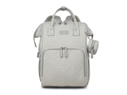 Mochila de maternidad impermeable, bolsa para madre y bebé, multifuncional, mochila para pañales Cuich (gris claro)