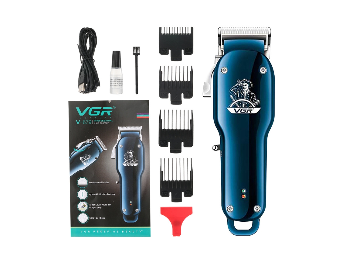 (azul) Cabezal Ajustable Para Cortapelos, Cabezal Recargable Con Peine Limitador De Tamaño Múltiple.