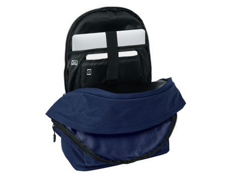 Mochila Escolar SAFTA +usb munich basicos (Azul marino - Poliéster 600D)