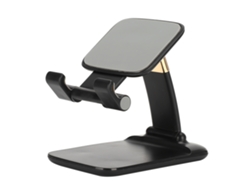 Soporte Para Teléfonos Y Tabletas (metálico Resistente, Plegable Y Ajustable En Múltiples Ángulos)
