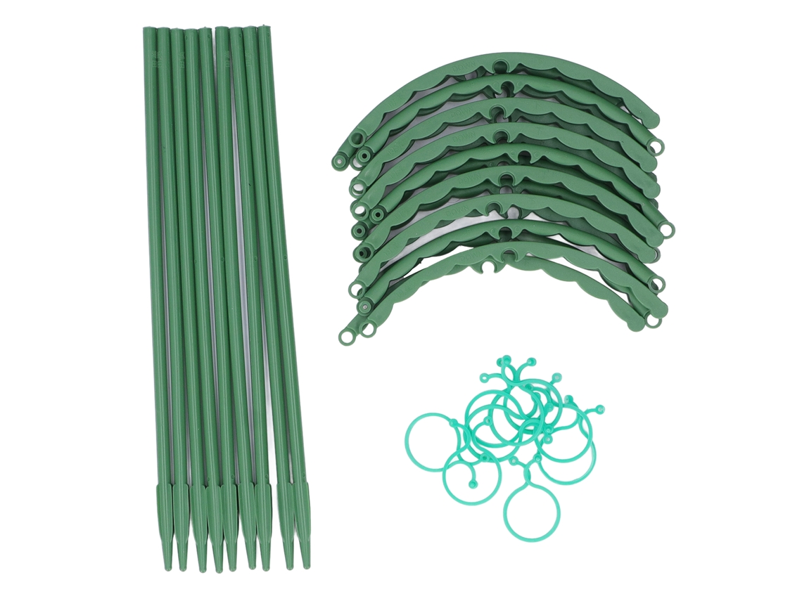 3 Juegos De Jaulas De Plástico De 25 Cm Para Soporte De Plantas - Accesorio De Horticultura Para Flores Y Tomates