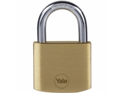 Candado de llave YALE Rectangular Dorado