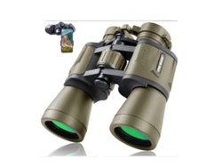 Binoculares para adultos 20x50 para observación de aves, caza, senderismo, conciertos, teatro, viajes, con lente Lam Bak4 Prism FMC Yizhood (verde)