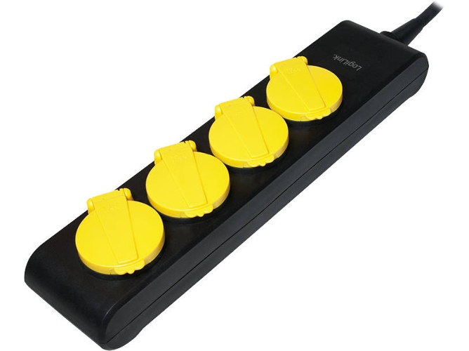 Base Eléctrica LOGILINK LPS212 4 enchufes Negro 1,4 m