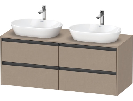 Mueble DURAVIT Ketho.2 bajo lavabo recorte para lavabo en ambos lados 1400x568x550mm K24898B