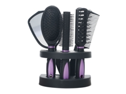 Set De 5 Peines Y Espejo, Herramientas Profesionales De Peluquería Para Salón, Cepillos De Corte Y Porta Cepillos