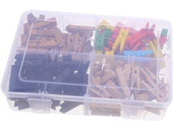 120 Chinchetas De Madera Con Mini Clips De Resorte, Chinchetas Decorativas Para Mapas Y Tableros.
