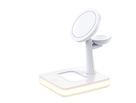 Estación de Carga Sem Base Rápido Luz para Apple RADIODDITY Blanco