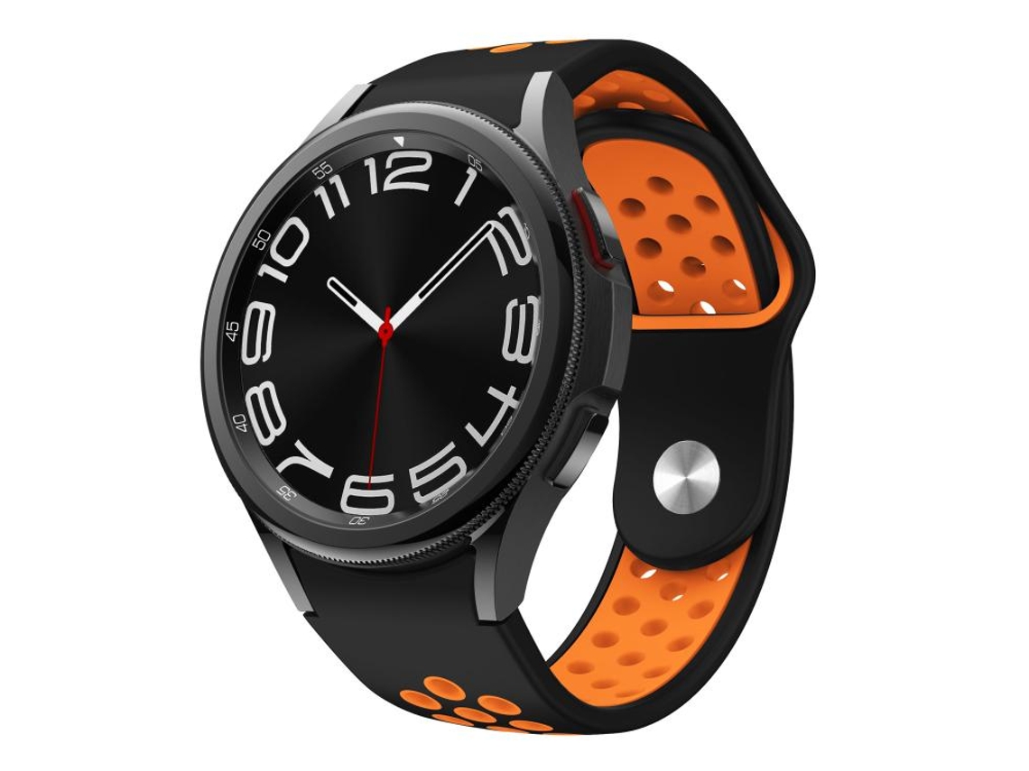 Pulsera de silicona para Samsung Galaxy Watch Fe/7/6/5/4 con hebilla inversa, bicolor.