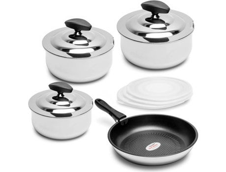 Baterías de Cocina CALLAWAY (16-20-24 cm - Acero Inoxidable - Plata)