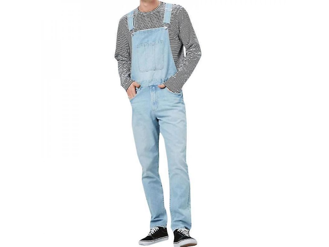 2026-pantalones Vaqueros Para Hombres Dungarees Monos Trabajo Denim Yyx M Azul Claro