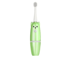 Escova De Dentes Sônica Infantil 360 U Em Formato De U, Elétrica, De Silicone, Automática, Verde, 33*170mm