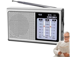 Radio de viaje AM/FM | Reproductor estéreo AM/FM portátil con conector para auriculares, ideal para prepararse para tormentas Jortmrd