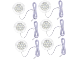 Foco Led Empotrable Para Autocaravana, 3w, Blanco Natural, Aleación De Aluminio Ultrafina, 6 Unidades.
