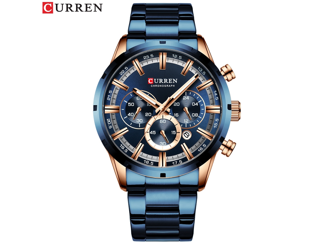 (Estilo 5) Reloj de pulsera multifuncional e impermeable para hombre con seis manecillas y calendario.