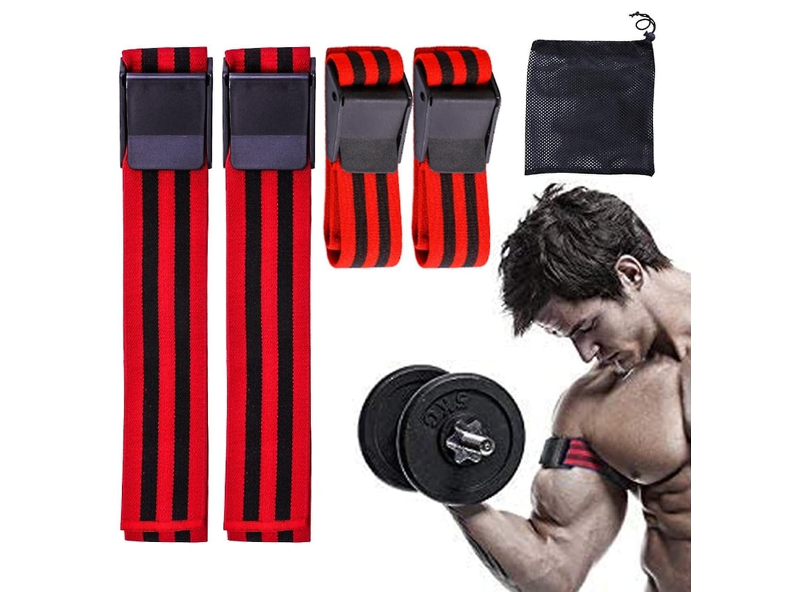Omni-cintas De Restricción De Flujo Sangre, No Deslizantes Para Entrenamiento De Brazos Y Ejercicio Físico Rojo