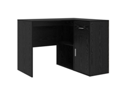 Escritorio | Mesa | Escritorio esquinero con cajón, roble negro, 102 x 88 x 75 cm