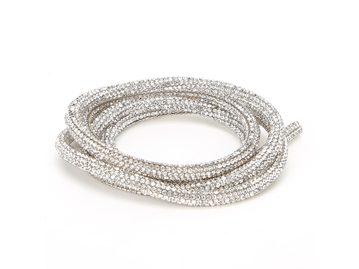 Correa de cordón con cristales Swarovski para decorar vestidos y trajes de novia