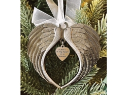 2026altiro-colgante Conmemorativo De Navidad ''un Corazón En El Cielo'' Con Forma De Alas De Ángel.