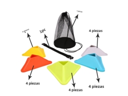(20 Piezas) Trípode De Cono De Entrenamiento De Fútbol, Adecuado Para Entrenamiento De Agilidad En El Campo Deportivo.