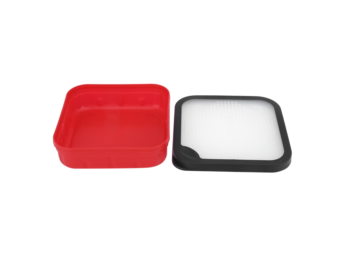 Caja Portátil Resistente Al Calor Para Guardar Cebo, Con Orificios De Ventilación Para Pesca, 170x170x45 Mm.