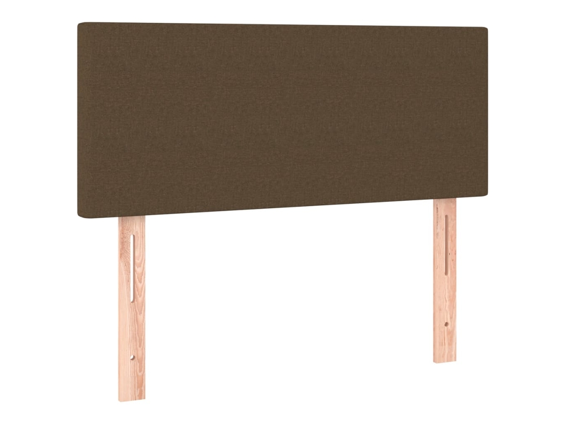 Maison Exclusive - Cabecero De Tela Marrón Oscuro 90x5x78/88 Cm