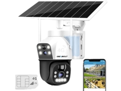 Cámara de seguridad, 2 megapíxeles, 4G LTE, silicio monocristalino, lente de 3,6 mm, zoom digital 4x OEM