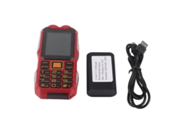 Telefone Celular Para Idosos Com Botões Grandes 2.4 Polegadas 2g Sos Bateria 3000mah Bluetooth Vermelho