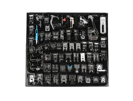Prensatelas para máquina de coser, 62 piezas, prensatelas para máquina de coser, Brother Babylock Singer Janome Elna, máquinas de coser