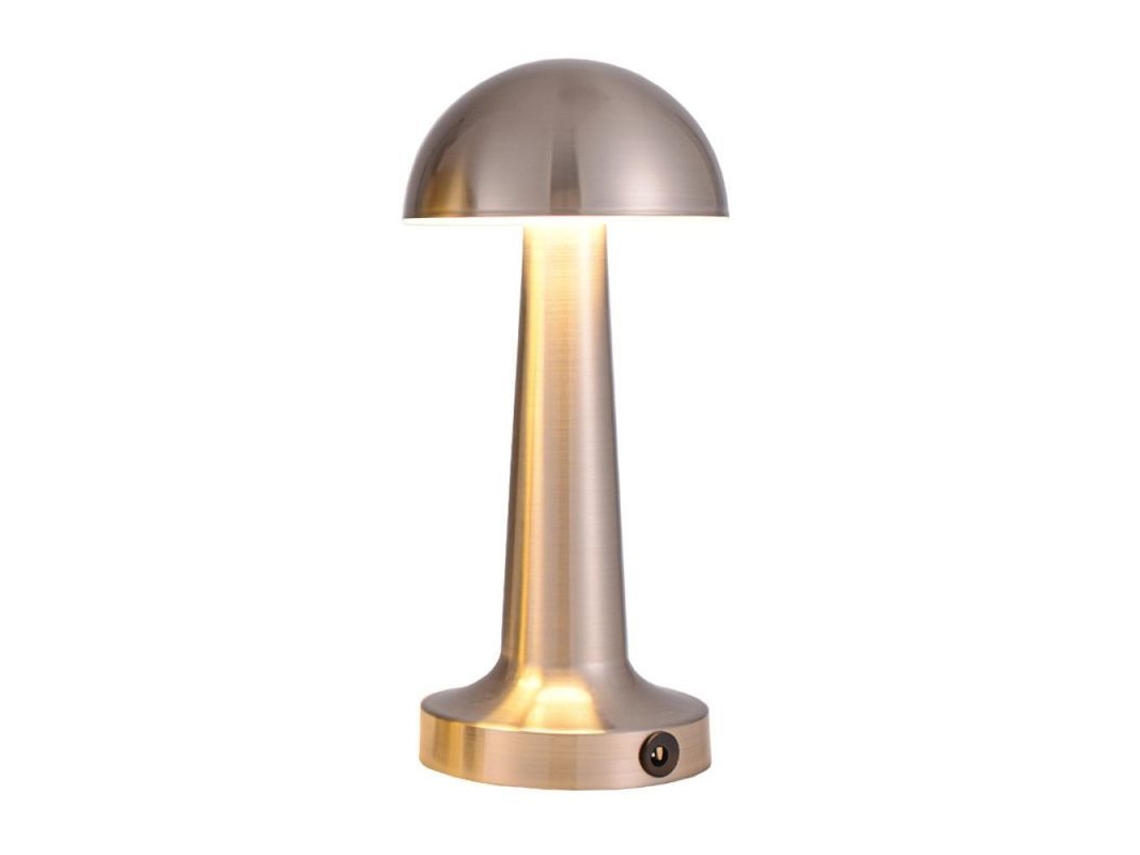 Lámpara De Mesa Led Inalámbrica Recargable Por Usb, Regulable, De Metal Para Dormitorio Gmisilver
