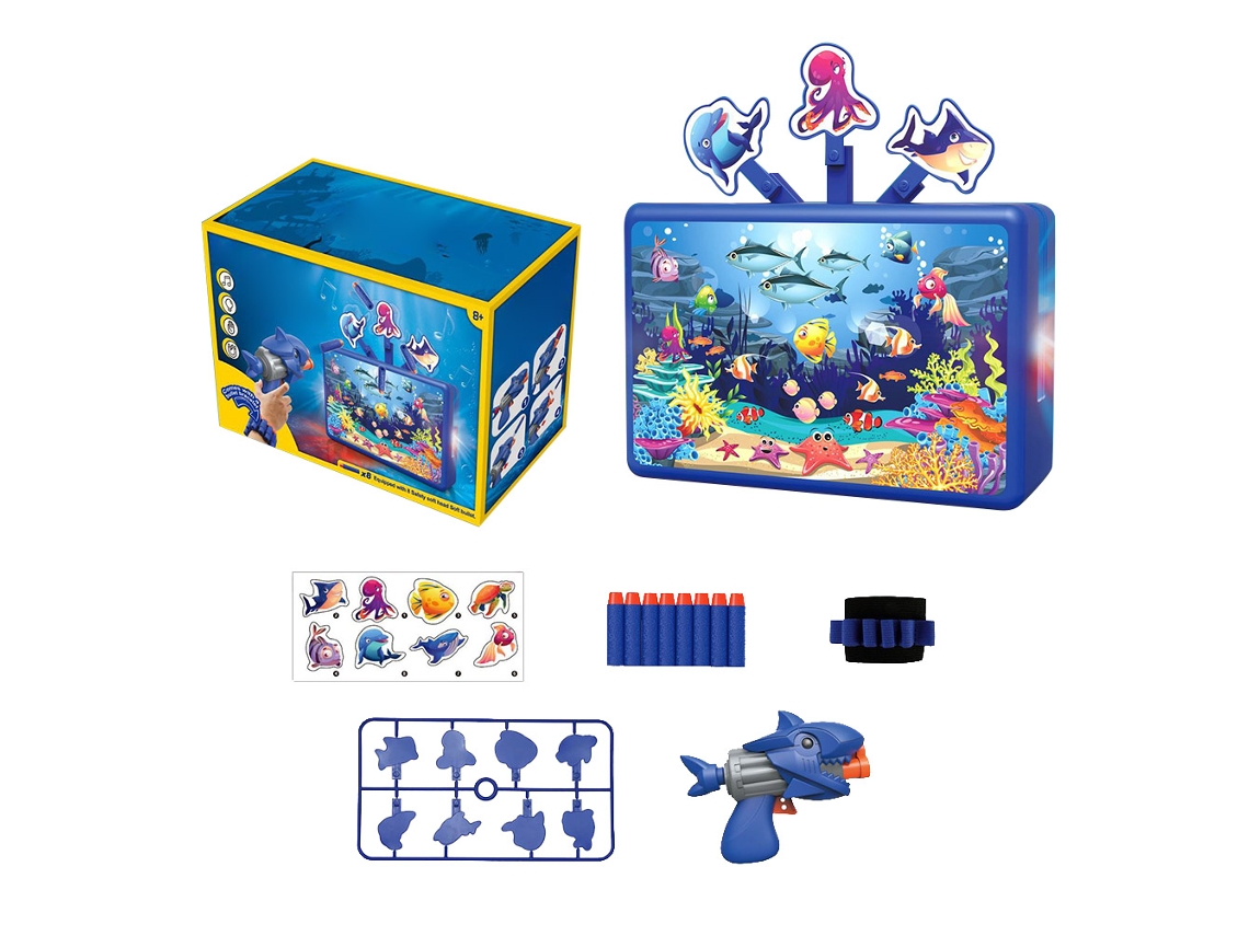 Juguete De Tiro Infantil Con Objetivos Giratorios, Luces Y Sonidos, Regalo De Navidad, Pelota De Eva Suave.
