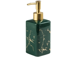 2026-dispensador De Jabón De Cerámica Con Inlay Dorado Y Mármol, Para Baño Y Cocina (verde)