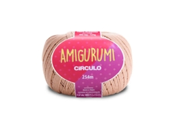 Hilo de crochet circular para amigurumi, 125 g, color almendra 7650