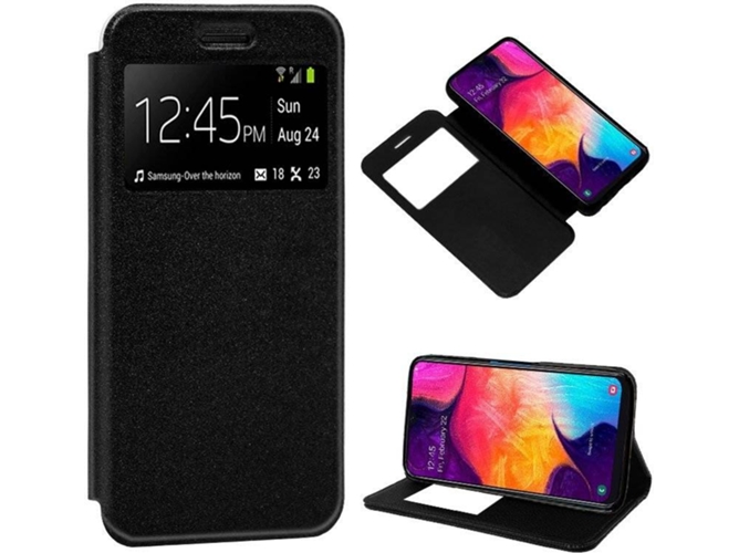 Funda Samsung Galaxy A30s COOL Flip Negro