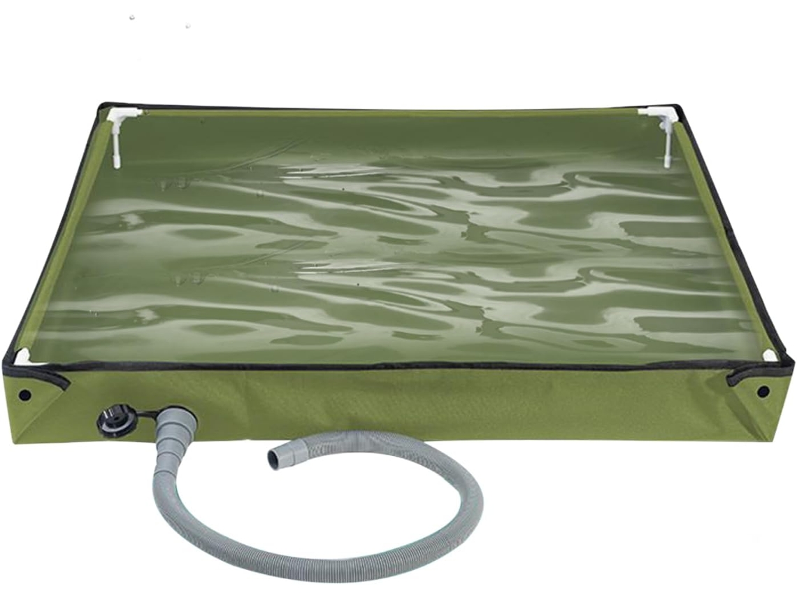 Alfombrilla de ducha para camping, bandeja de bañera para base de tienda y toldo, bandeja de ducha Gokoco