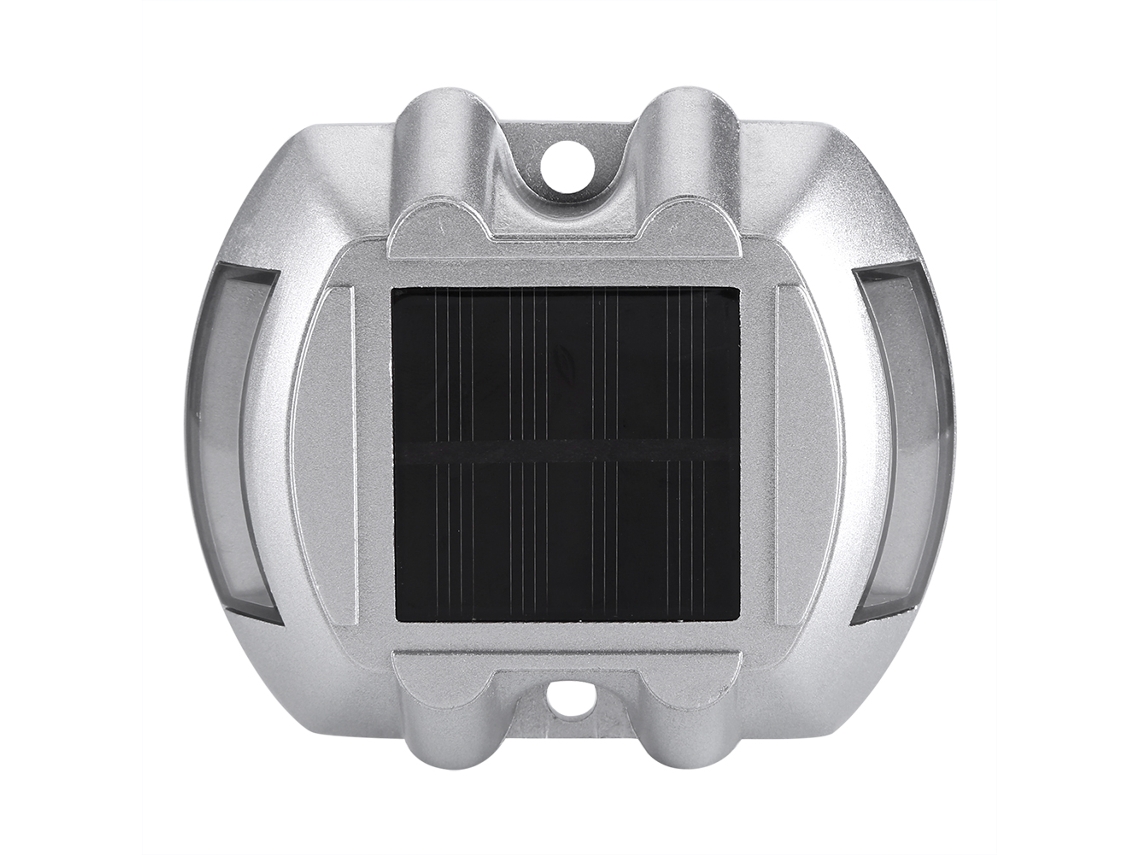Luz solar de aluminio impermeable con 6 LED blancos para exteriores