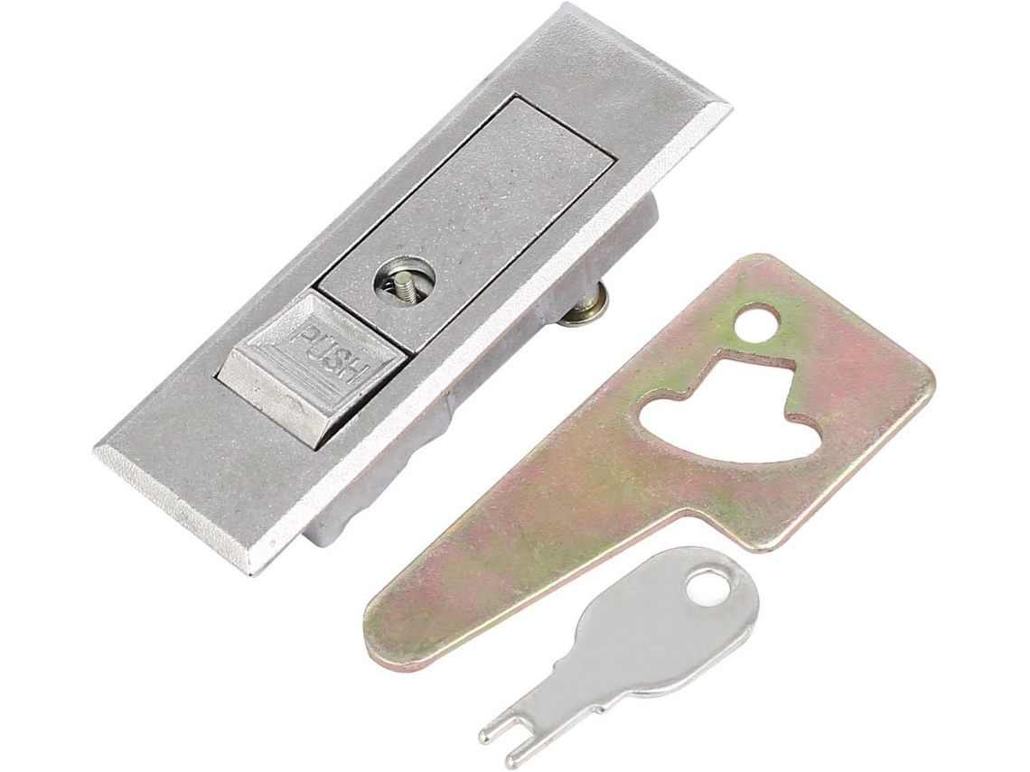 Mm Cerradura Seguridad Metálica Buzón, Plana, Taquilla, Tono Plateado, 85