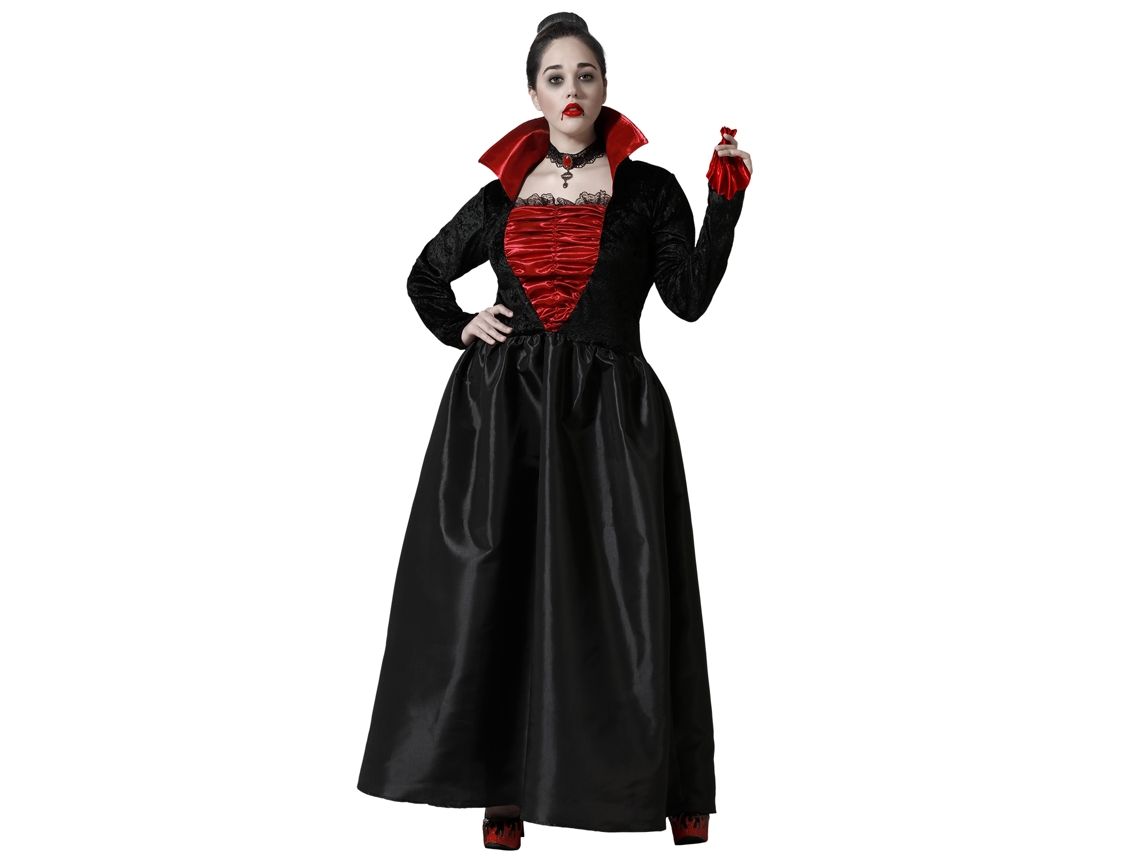 Disfraz de Vampiro Adulto Elegante/Negro para Mujer XL ATOSA