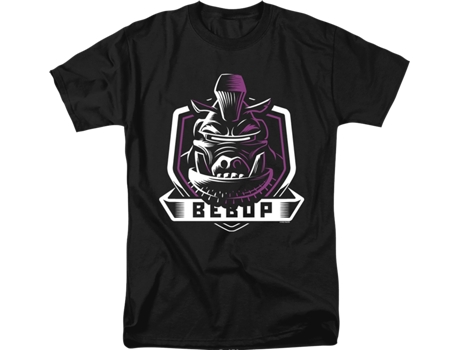 Camisetas Unisex DEEPSTONE Bebop Teenage Mutant Ninja Turtles Negro (XL)
