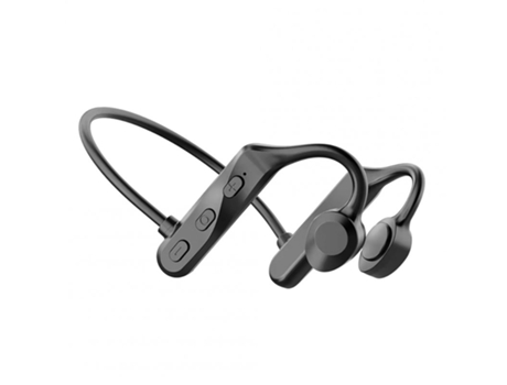 Auriculares Bluetooth K69 Bone Conduction Banda para el cuello inalámbrica Impermeable Deportes Altavoz con micrófono Negro