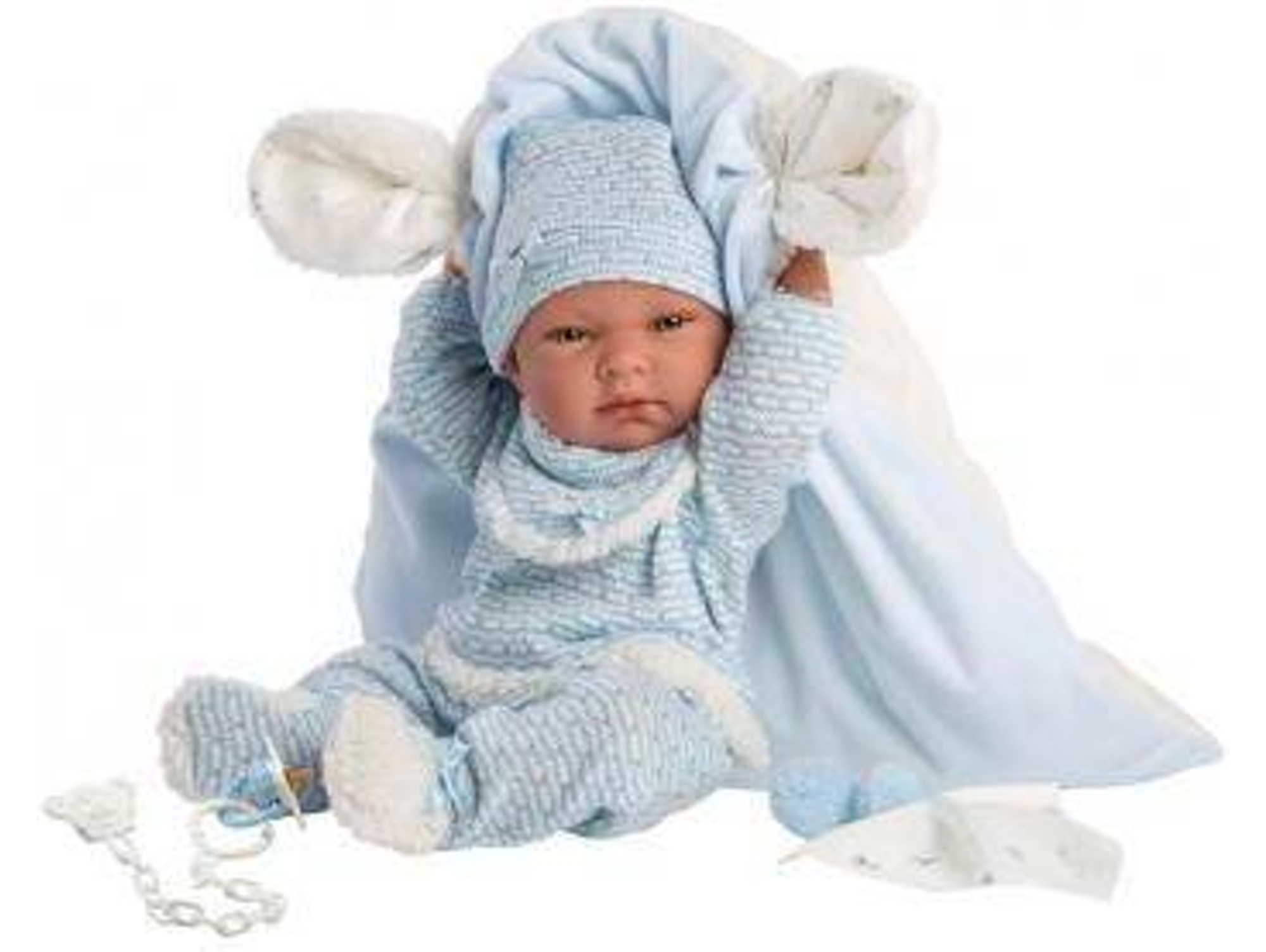 Muñeca LLORENS Nico Vestido de Azul con Almofada (40 cm)