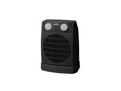 Termoventilador Eléctrico Nairobi Oscilante Gris/negro 2000w 2 Potencias 3 Funciones Antivuelco (26,4x20x12,9cm)