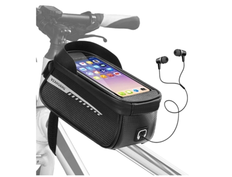 Bolsa para Cuadro de Bicicleta Chronus Bolsa para Bicicleta Accesorios para Bicicleta Regalos para Ciclismo para Hombres Negro BISBISOUS