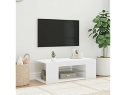 Mueble de TV | Mueble de TV | Mueble de TV con luces LED 90x39x30 cm Blanco