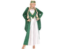 Disfraz de Mujer WIDMANN reina del renacimiento de terciopelo verde (Tam.: M)